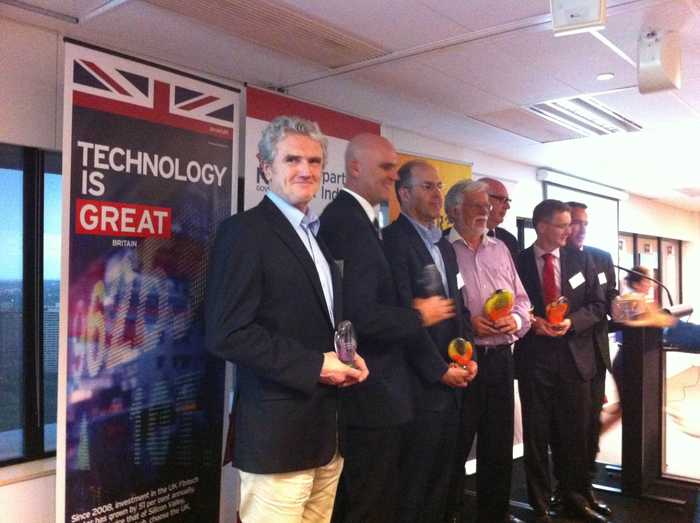 CEO Robert Dane collecting the ATC prize for Advanced Manufacturing