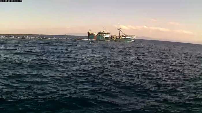 Local fishing boat seen on Bob’s mast camera